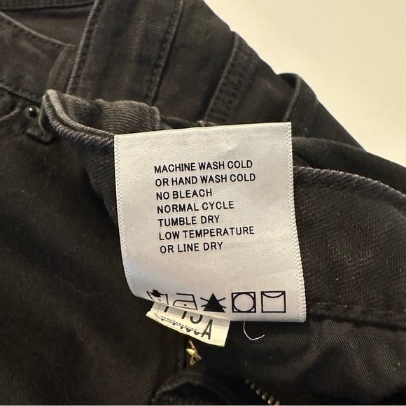 Driftwood Braided Side Jackie Skinny Raw Hem Black Jeans - 27 - Picture 9 of 15